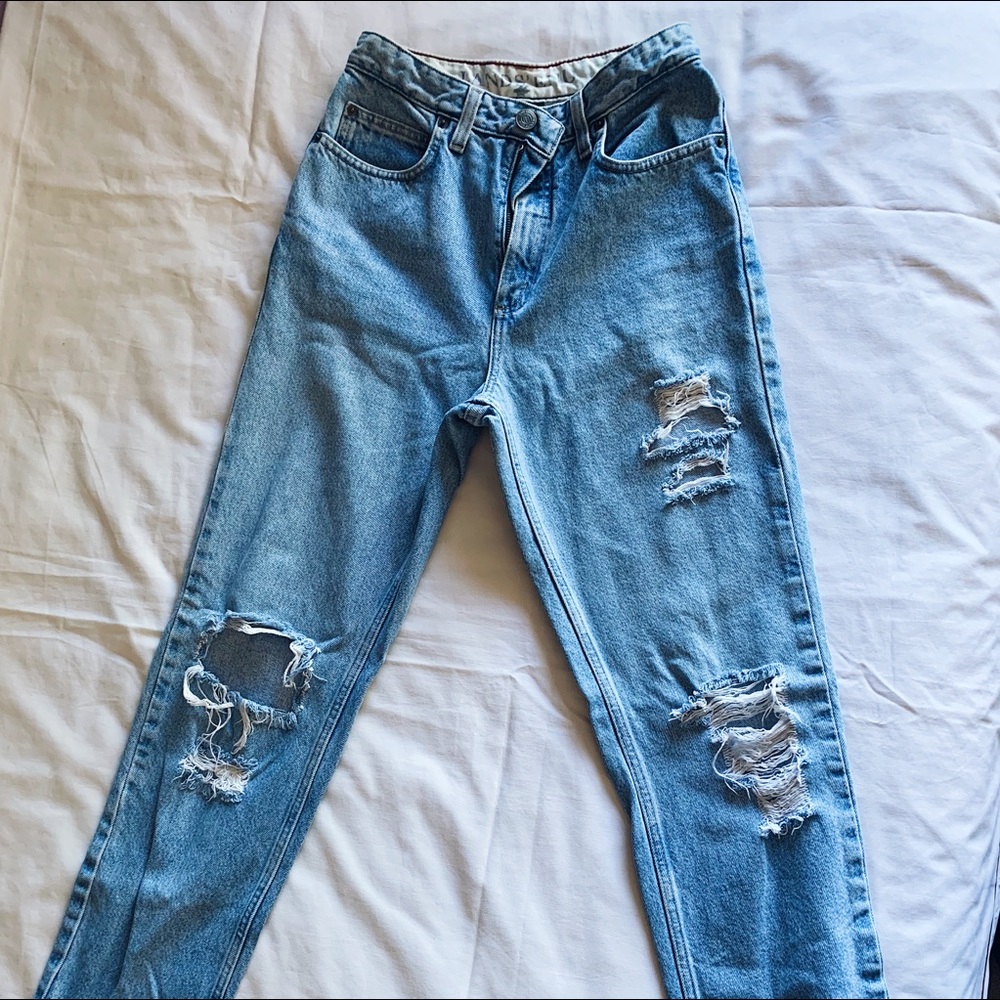 Vintage Distressed Mom Jeans